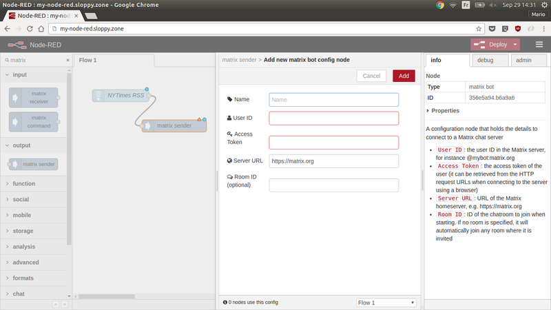 Sample Node-RED application