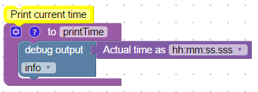 Create function from blocks with no return value