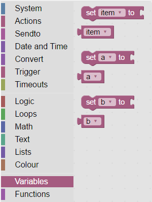 Create function from blocks with no return value