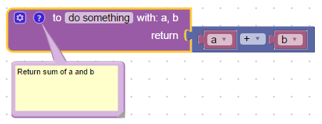 Create function from blocks with return value