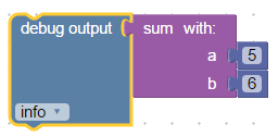 Create function from blocks with return value