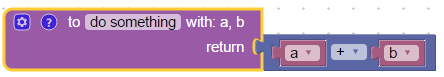 Create function from blocks with return value